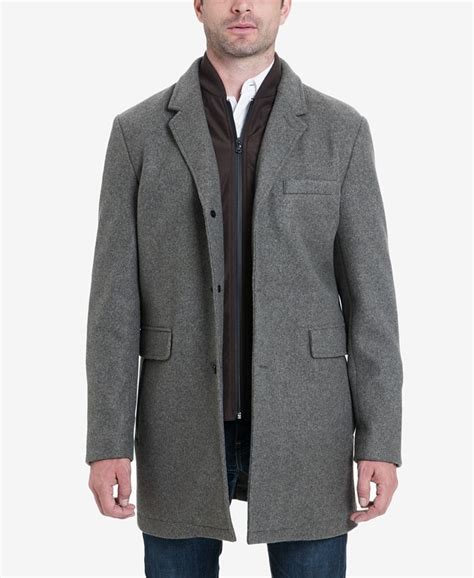 michael kors men's ghent stretch wool top coat|Michael Kors Ghent slim fit.